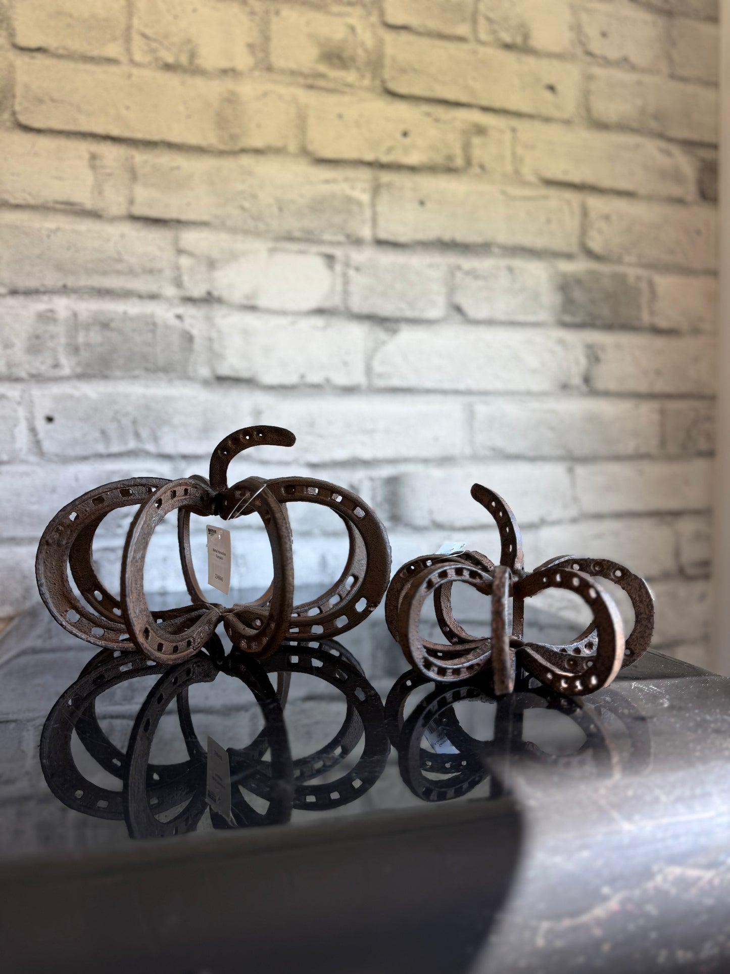 Horse Shoe Pumpkin Fall Decor