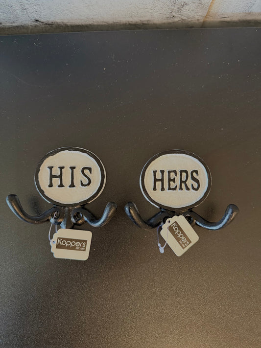 His and Hers set of Hooks