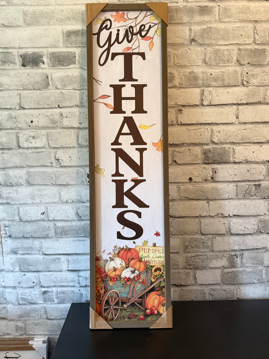 Give Thanks Large Wall Decor